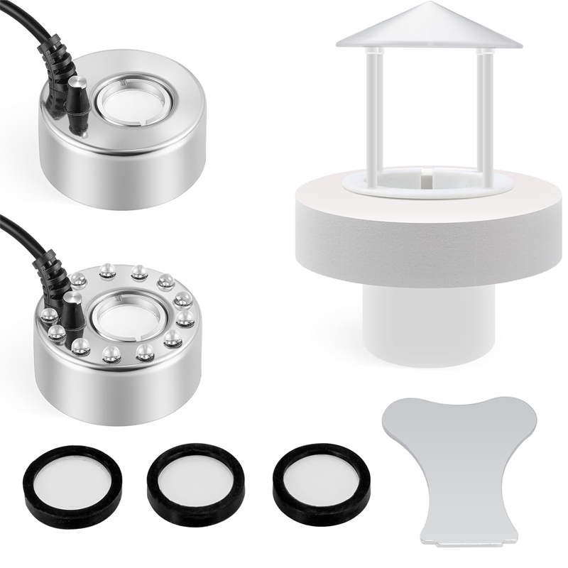 Terrarium Fogger Ultrasonic - Ультразвуковой туманообразователь, USB-увлажнитель, красочные светодиодные фонари,